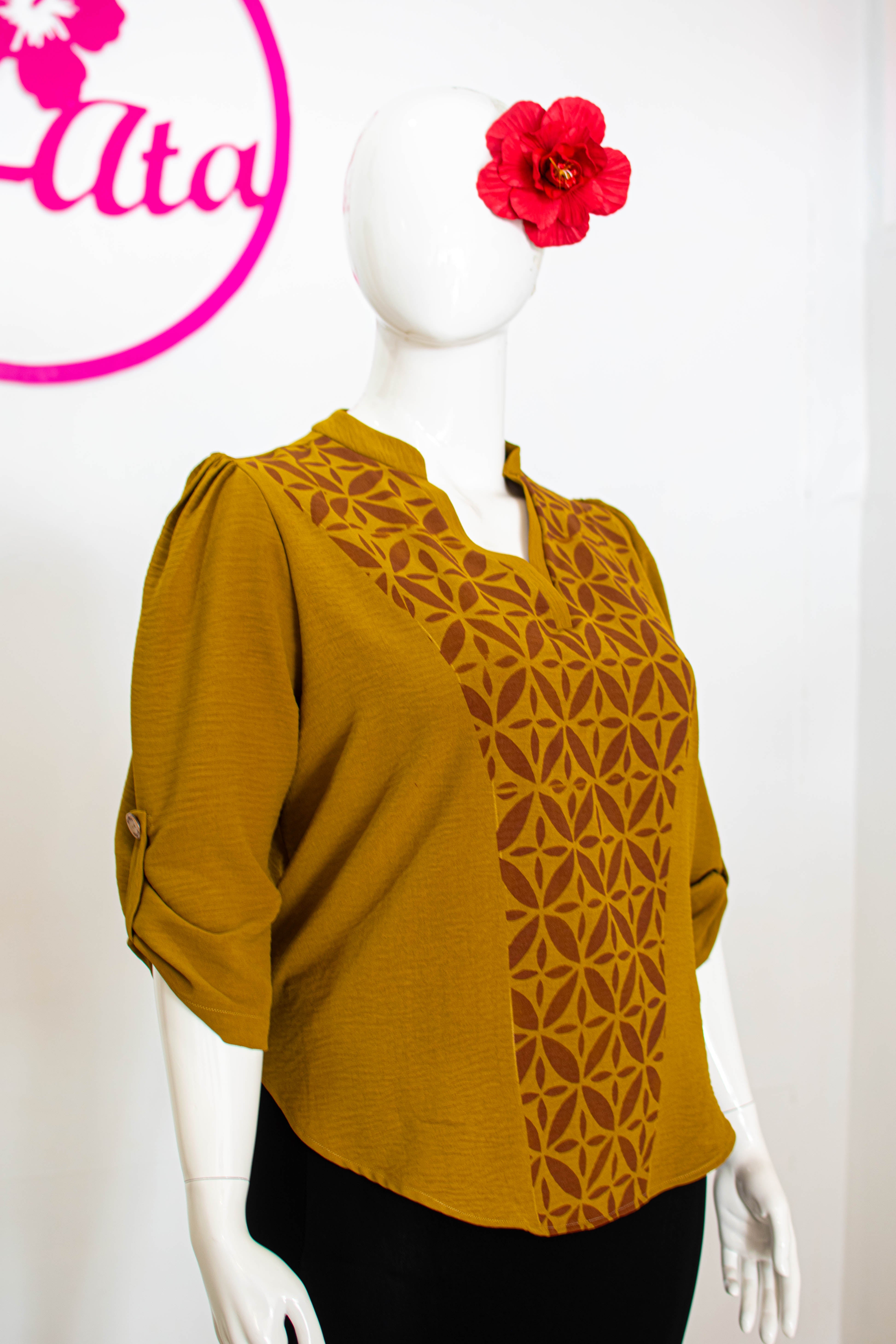 Tautua V-Neck Blouse