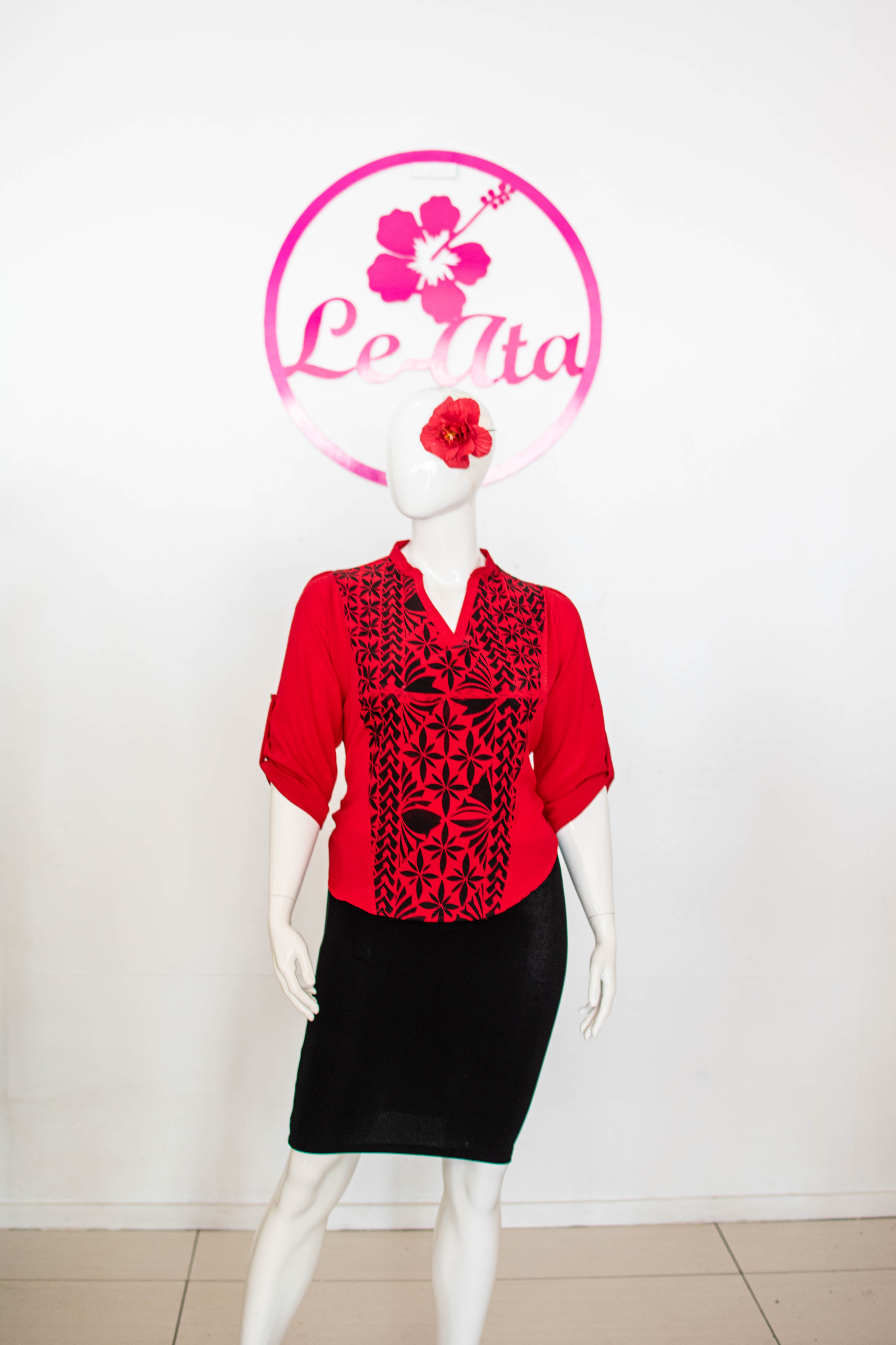 Tautua V-Neck Blouse