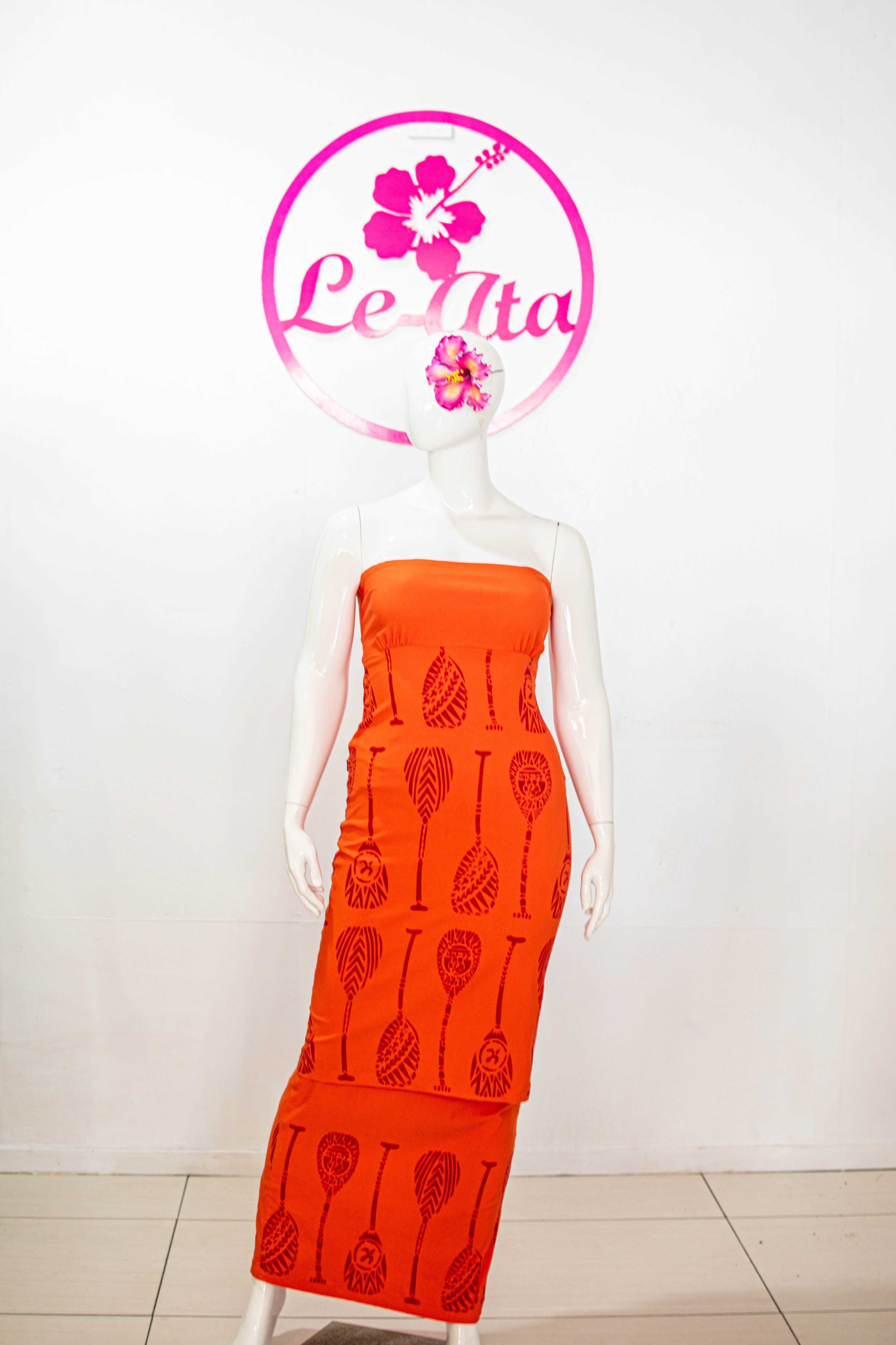 Classic Strapless Fitted Puletasi