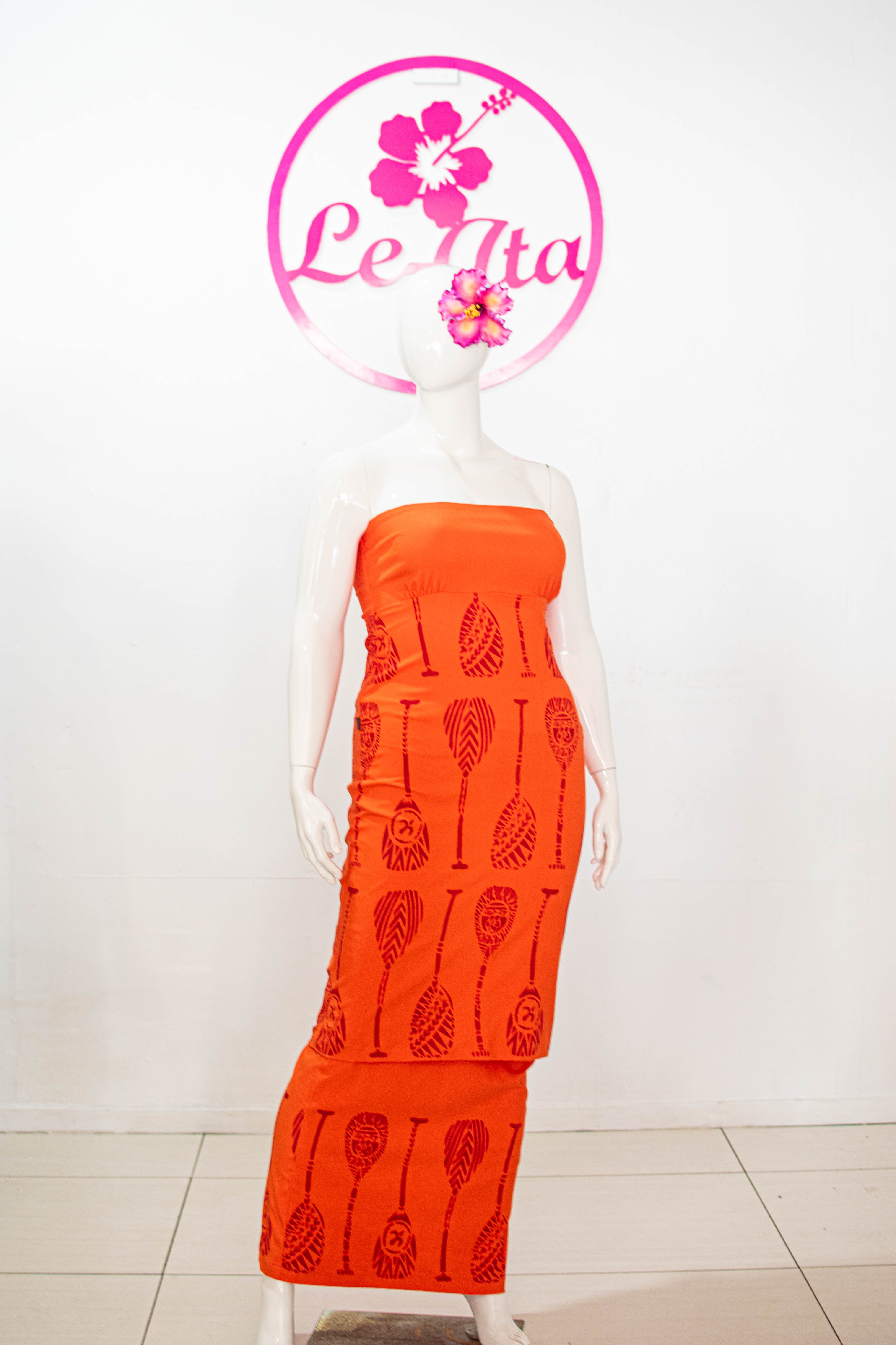 Classic Strapless Fitted Puletasi