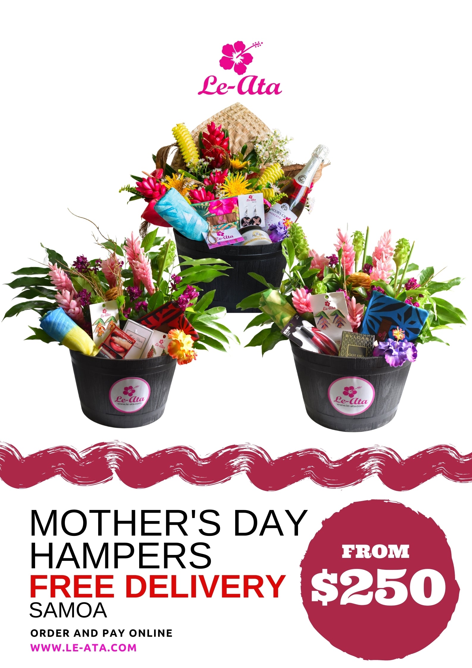 Mothers Day Hampers (FREE DELIVERY in SAMOA)