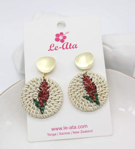 Rattan Teuila earrings