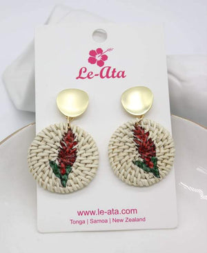 Rattan Teuila earrings